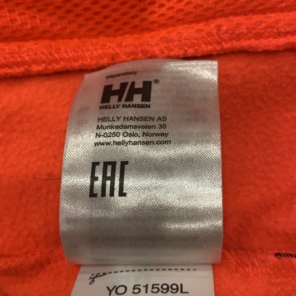 Helly Hansen Daybreak Red/Orange Fleece Jacket Size Small - Picture 9 of 9